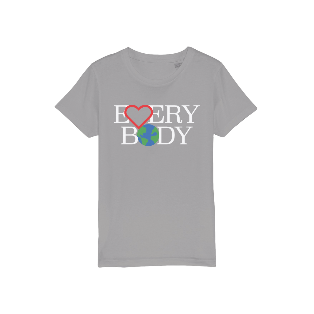 Organic Jersey Kids T-Shirt - Love Everybody On Earth LOVE EVERYBODY