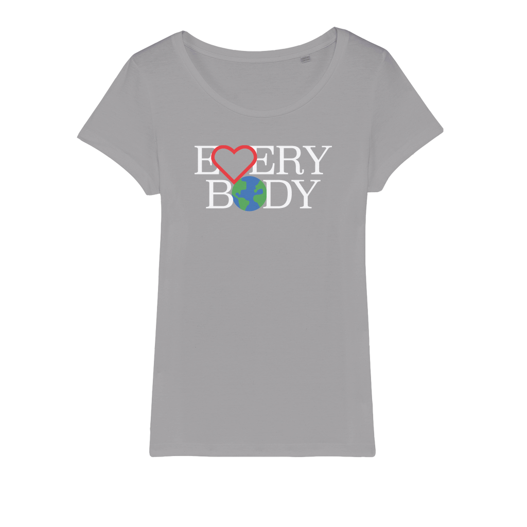 Organic Jersey Women's T-Shirt - Love Everybody On Earth