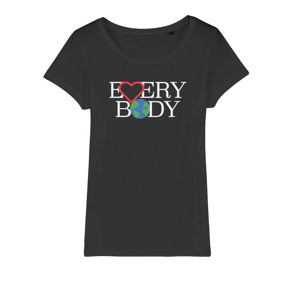 Organic Jersey Women's T-Shirt - Love Everybody On Earth