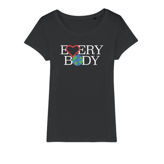 Organic Jersey Women's T-Shirt - Love Everybody On Earth