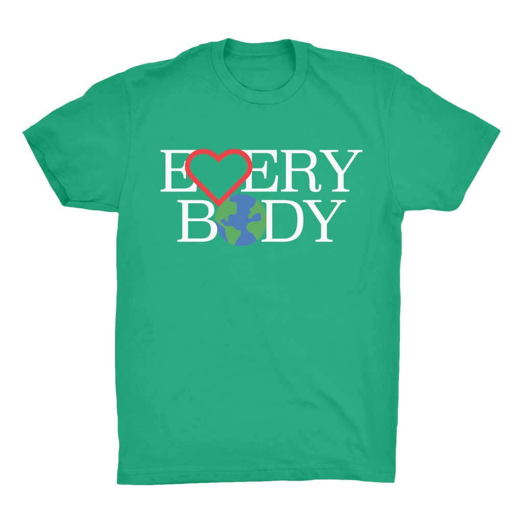 Organic Adult T-Shirt - LOVE EVERYBODY (ON EARTH)