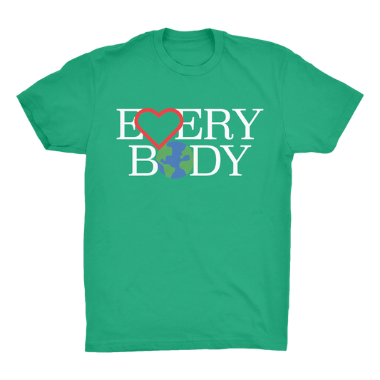 Organic Adult T-Shirt - LOVE EVERYBODY (ON EARTH)
