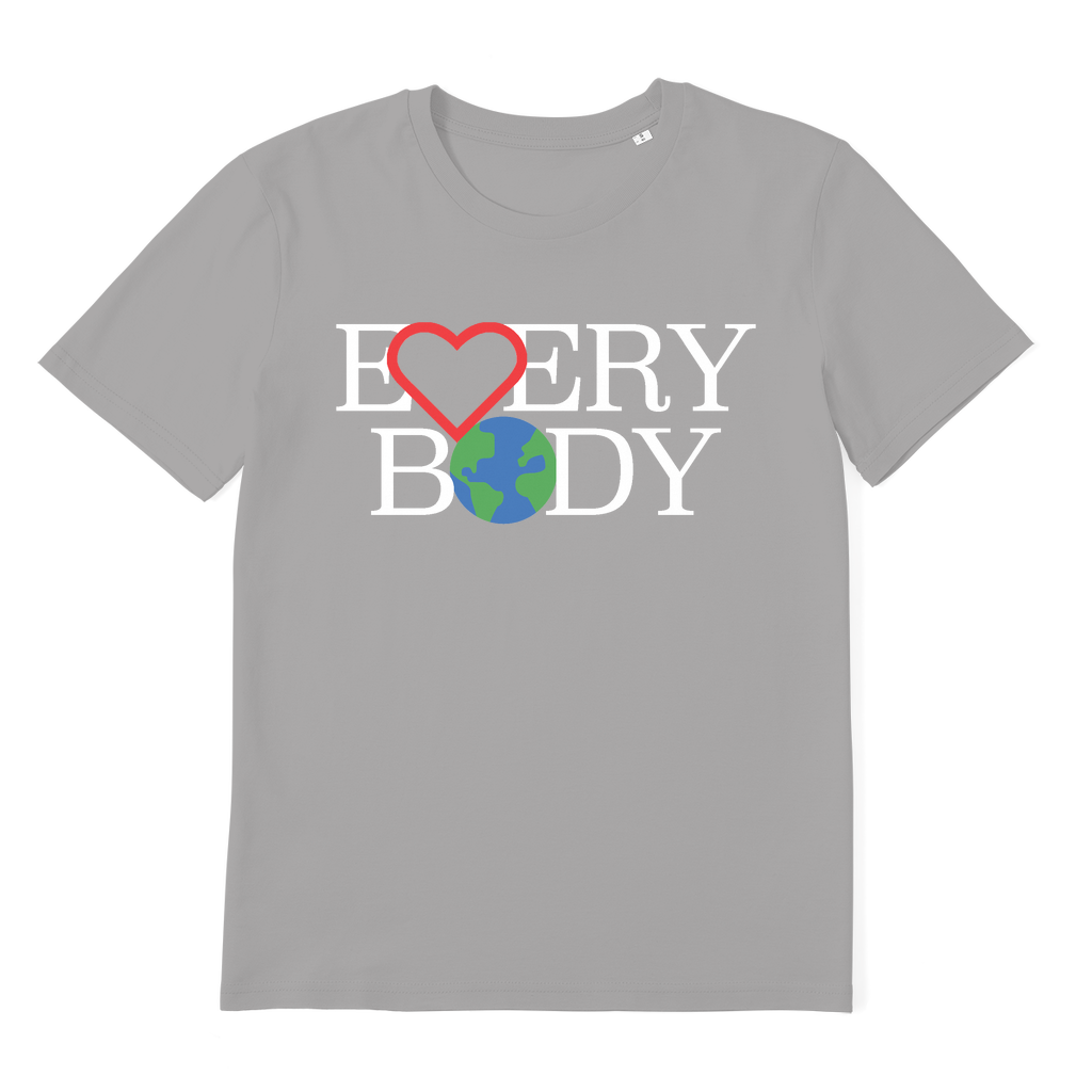 Premium Organic Adult Shirt - Love Everybody On Earth LOVE EVERYBODY
