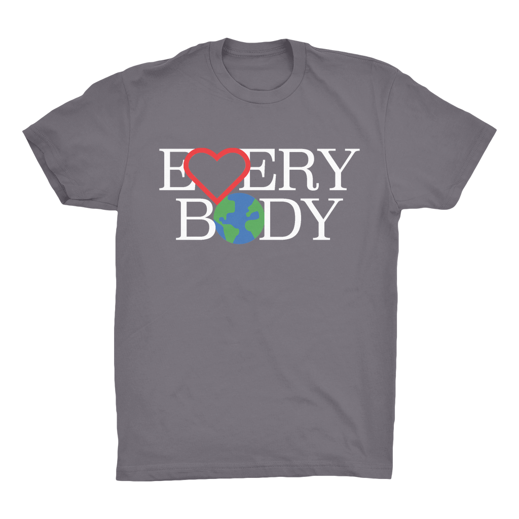 Organic Adult T-Shirt - LOVE EVERYBODY (ON EARTH)