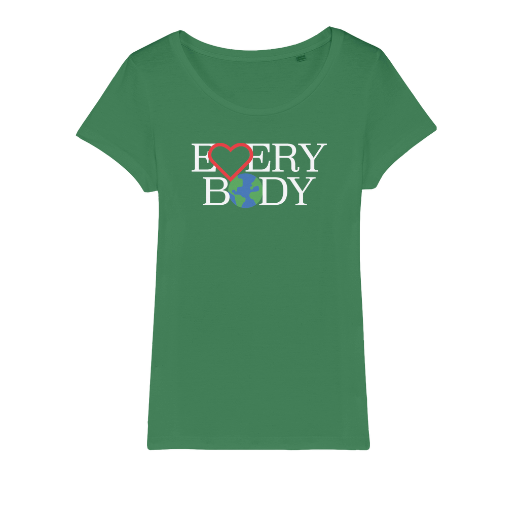 Organic Jersey Women's T-Shirt - Love Everybody On Earth