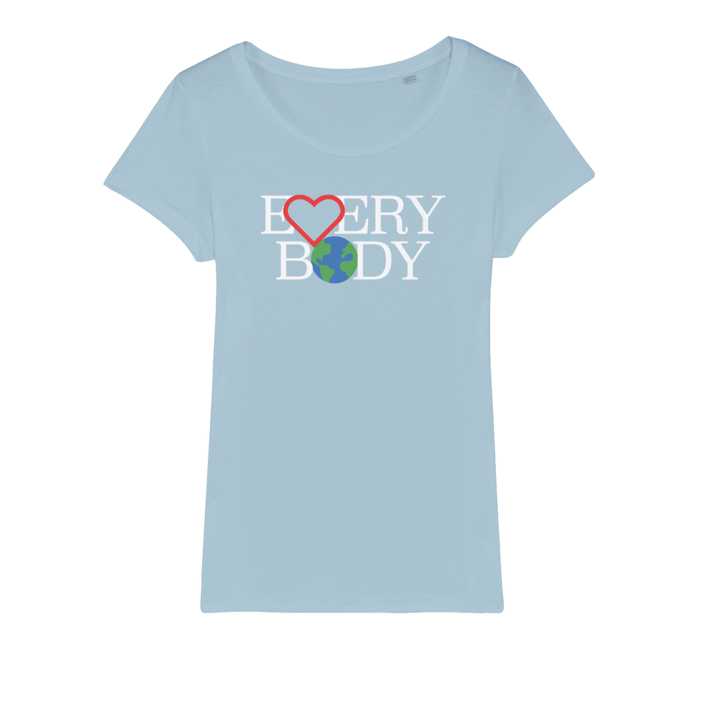 Organic Jersey Women's T-Shirt - Love Everybody On Earth