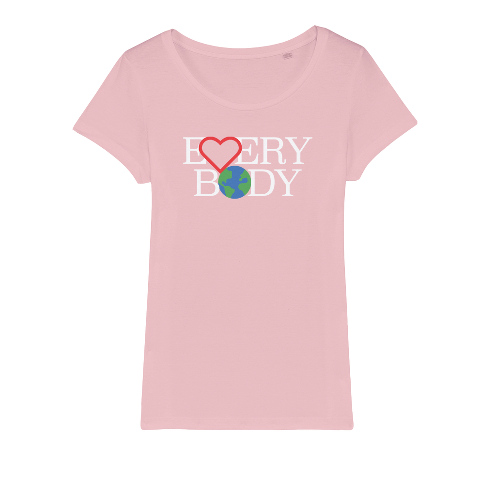 Organic Jersey Women's T-Shirt - Love Everybody On Earth